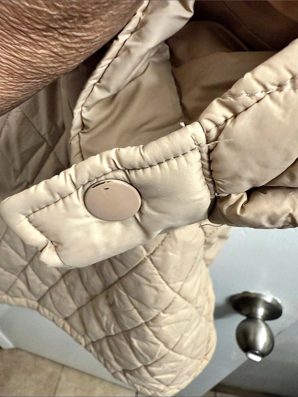 Forever 21 Dolman Quilted Knit Jacket in Beige - Picture 6 of 8